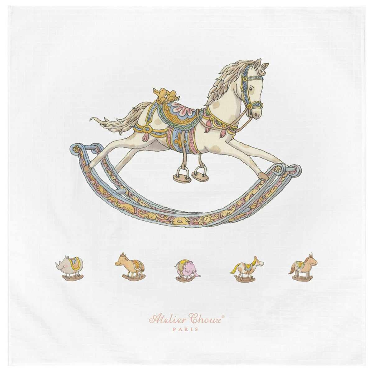 Atelier Choux Carre Rocking Horse / アトリエシュー – Betta Baby Store