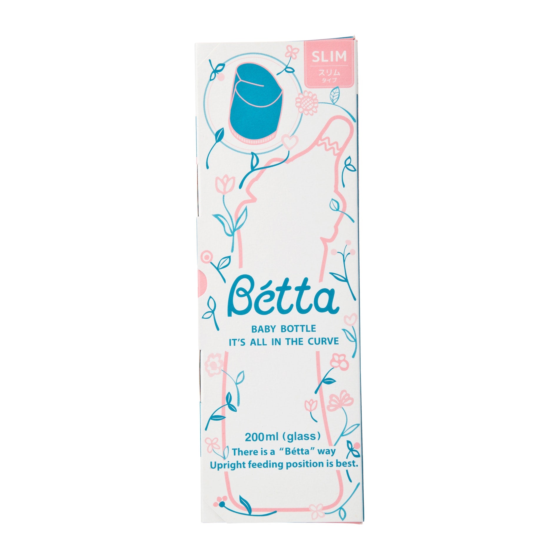 Glass 200ml Doctor Bétta Baby Bottle / Brain GF5-200ml (Flower)