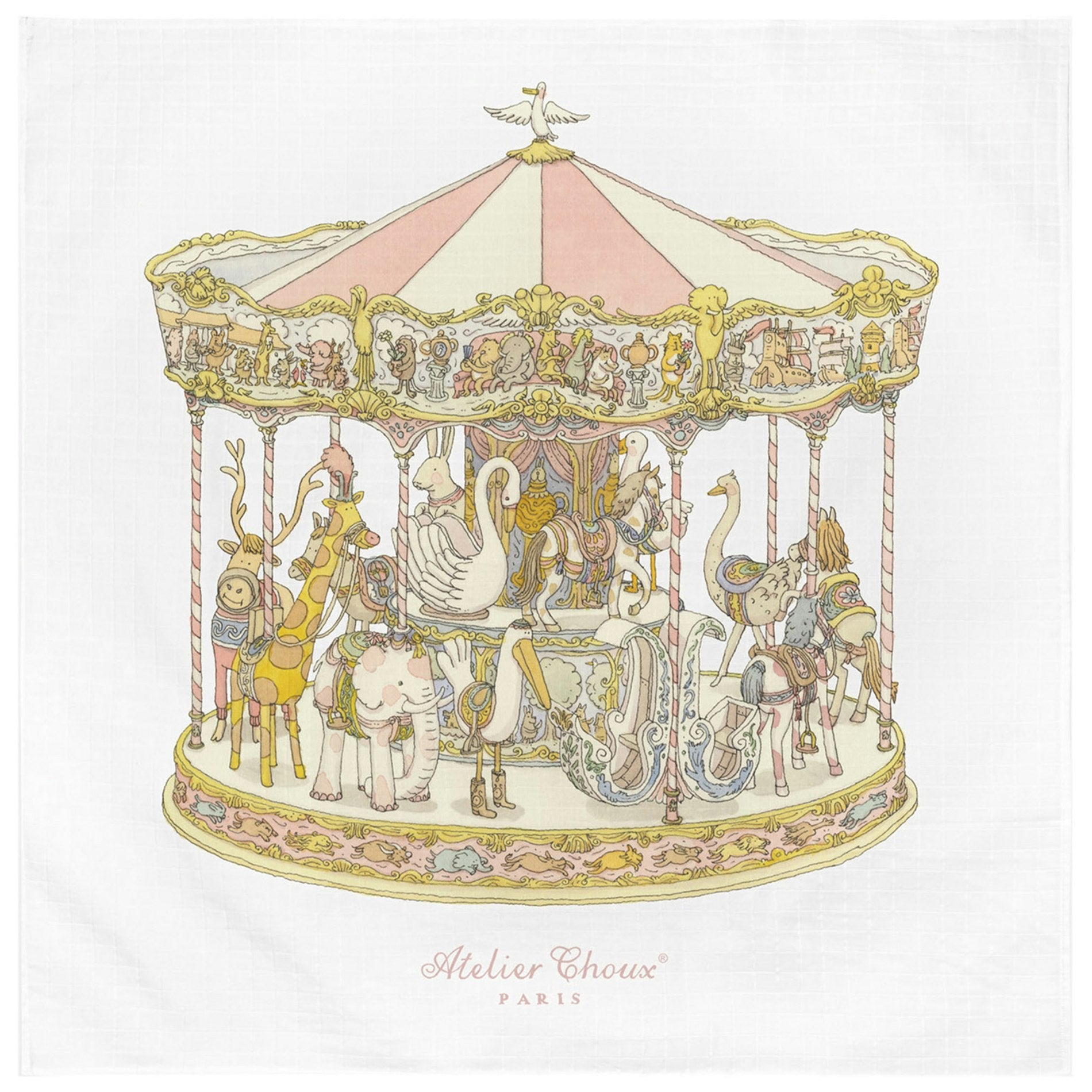 Atelier Choux Carre Carrousel ( Pink ) / アトリエシュー