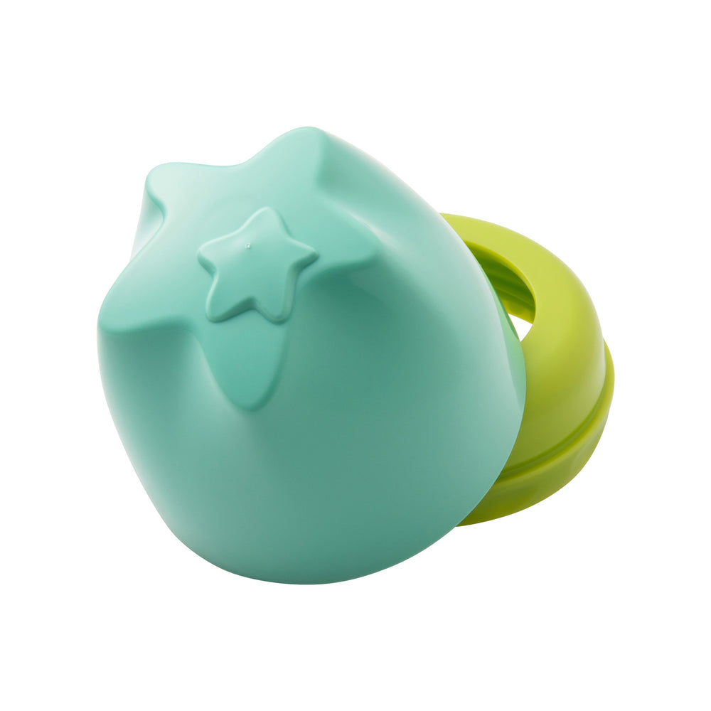 ドクターベッタ 広口哺乳びん 緑色 キャップとフードのイメージ写真