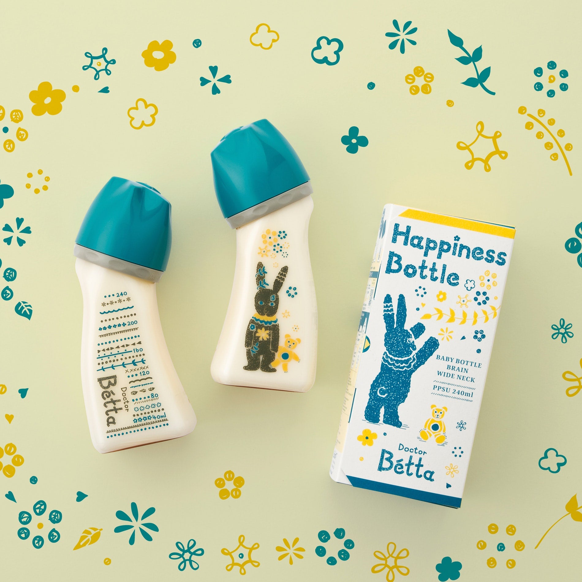 哺乳瓶【ブレイン広口】Happiness Bottle 240ml – Betta Baby Store
