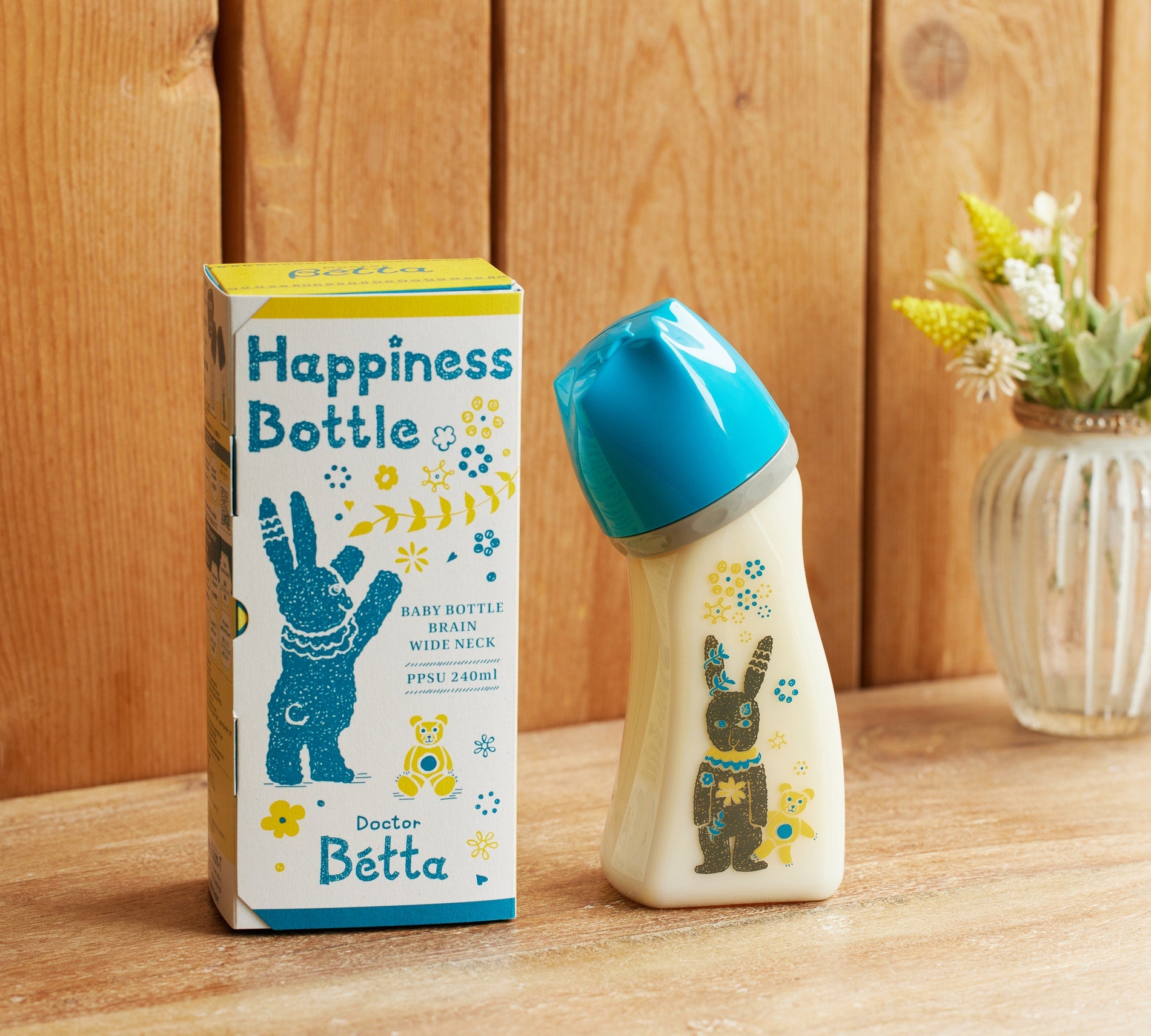 Doctor Bétta baby bottle【 Brain Wide Neck 】 Happiness Bottle 240ml